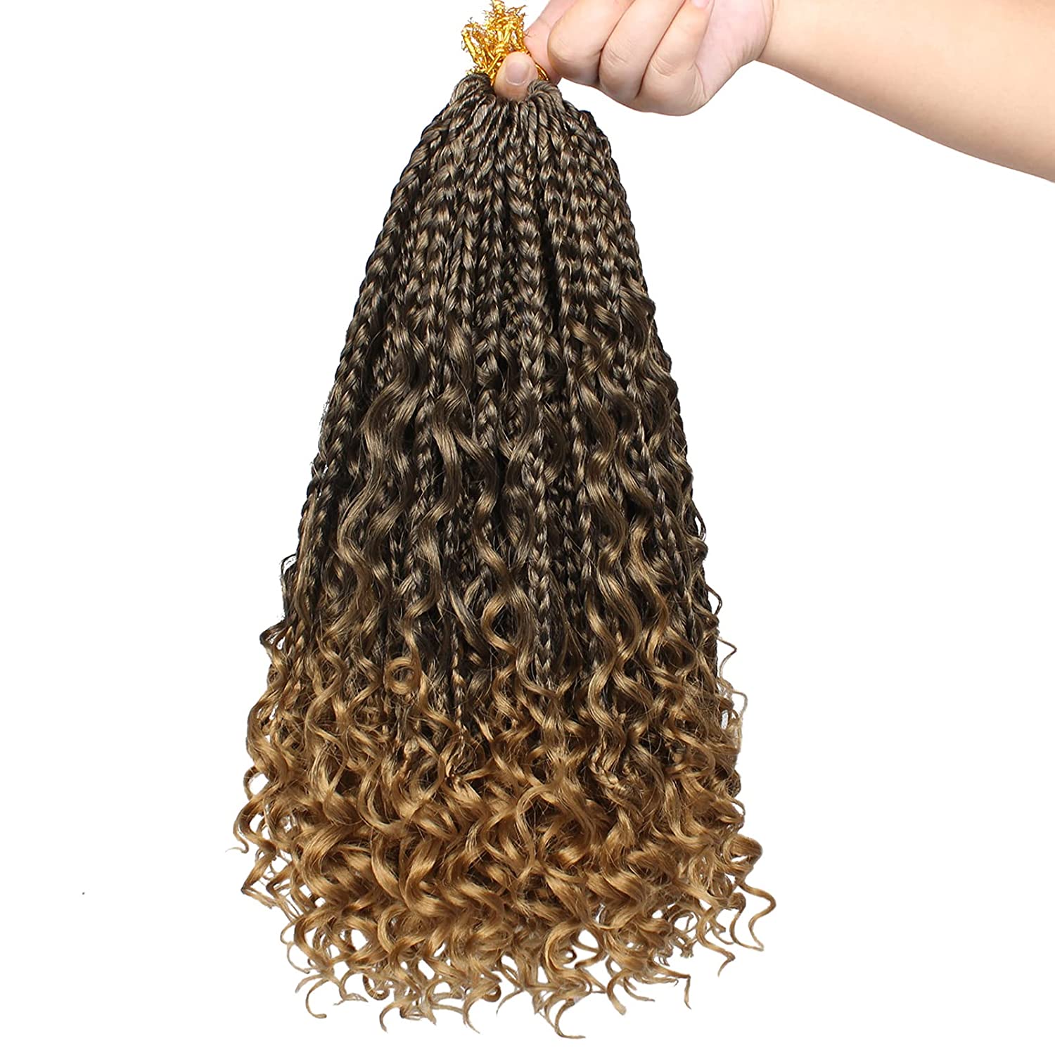 Goddess Long Box Braid Crochet Braiding Hair Extensions with Curly Ends -  China Box Braid Twist and Box Braid Crochet Hair price