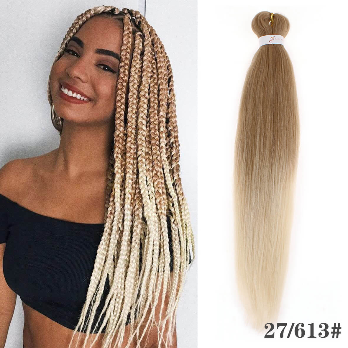  Green Braiding Hair Pre Stretched 30 Inch 3 Packs Kanekalon  Pre-stretched Braiding Hair EZ Braid Yaki Texture Synthetic Hair Extensions  For Crochet Box Braids