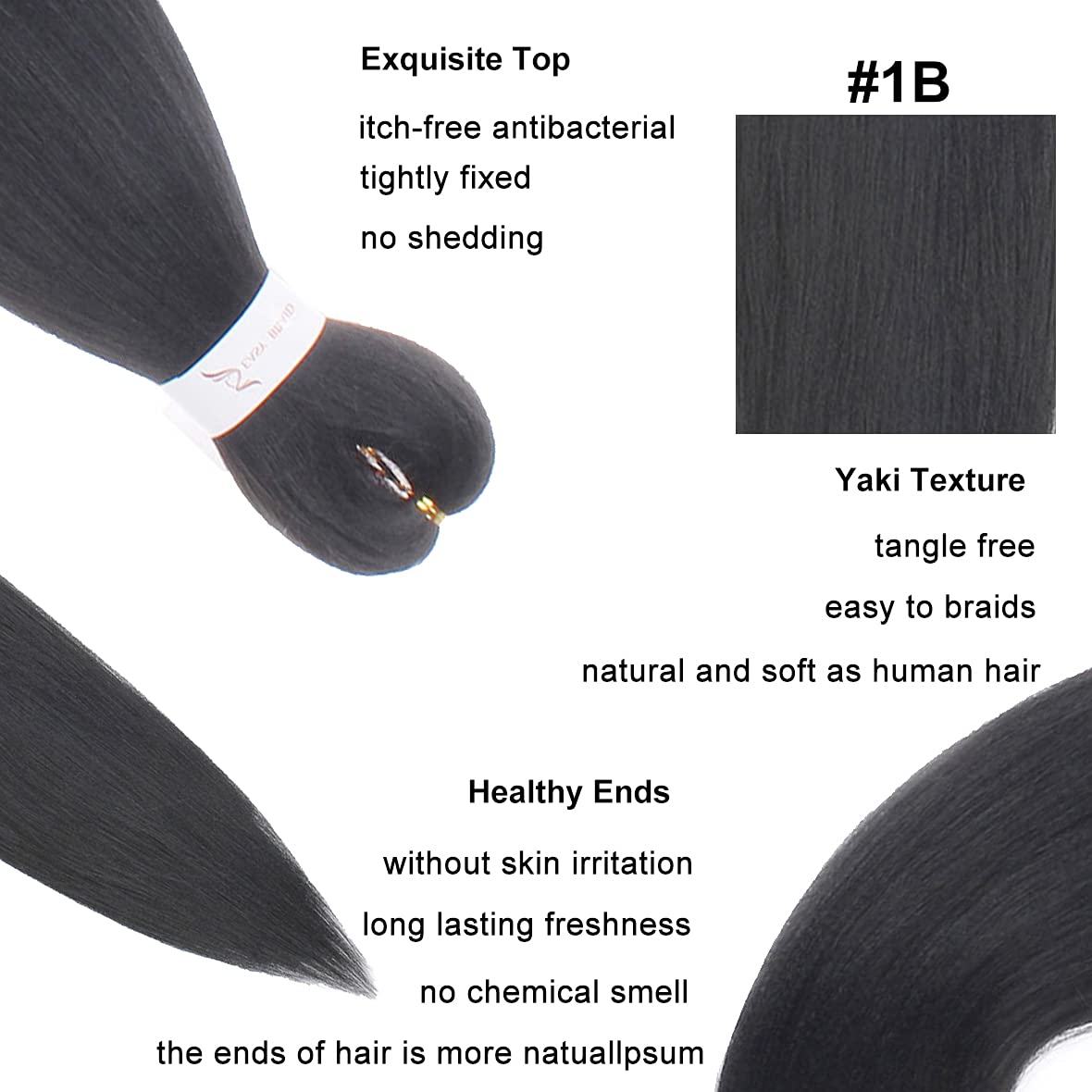Xtrend Pre-stretched Braiding Hair Natural Black Blonde Crochet Braids –  Xtrend Hair