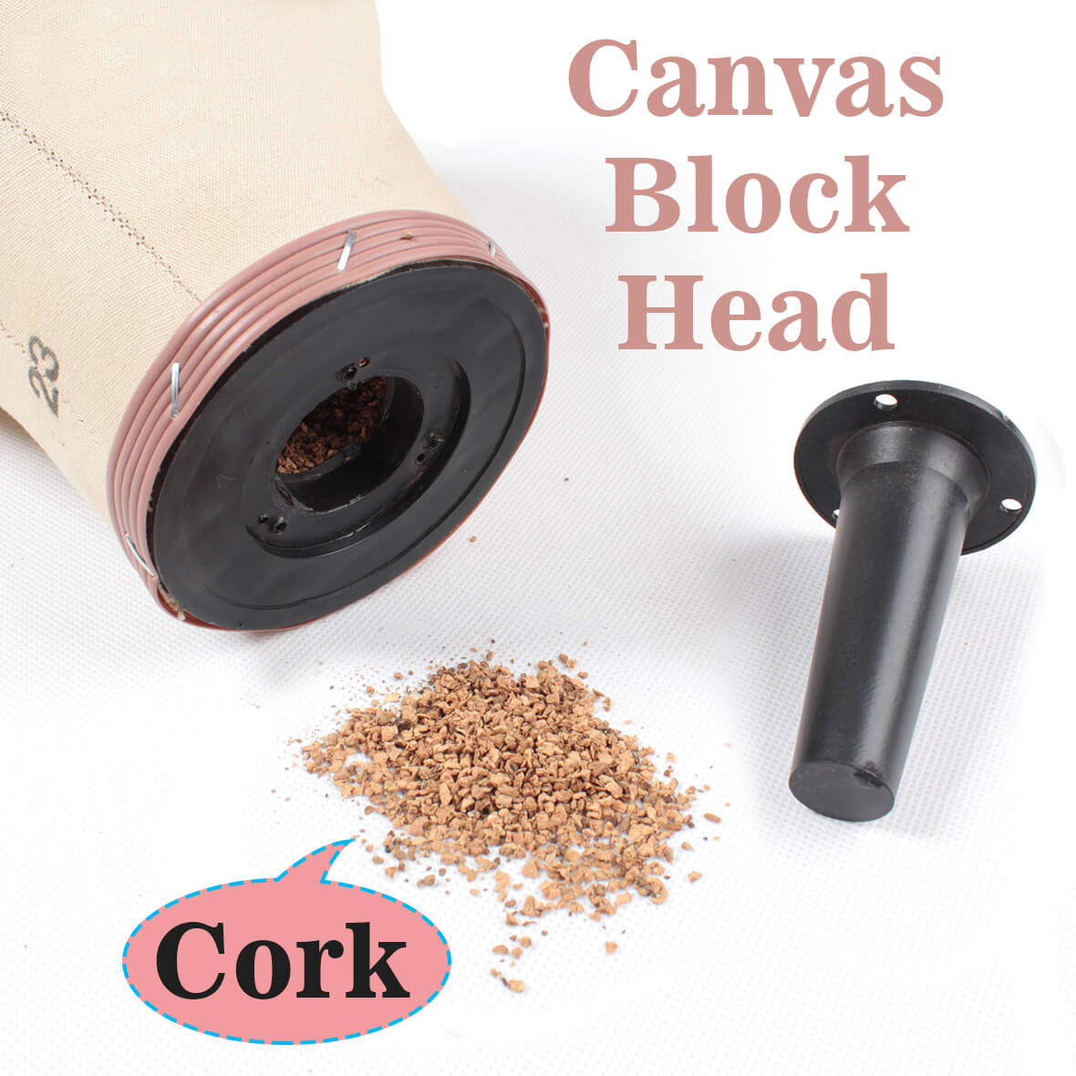 21-23 High Quality Cork Canvas Block Head for Wigs. Xtrendhair