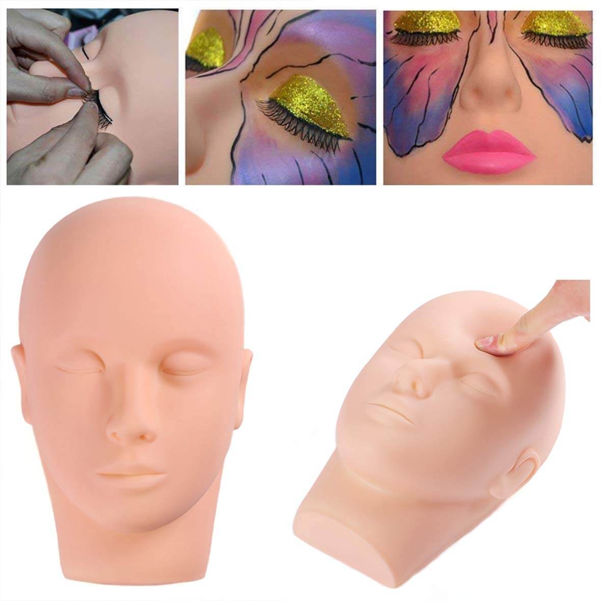 Mannequin Doll Training Head for Extensions