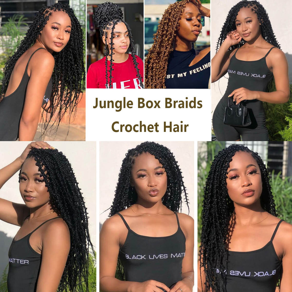 Xtrend Knotless Jungle Box Braids 12 Stands 20 Inch Goddess Box Braids ...