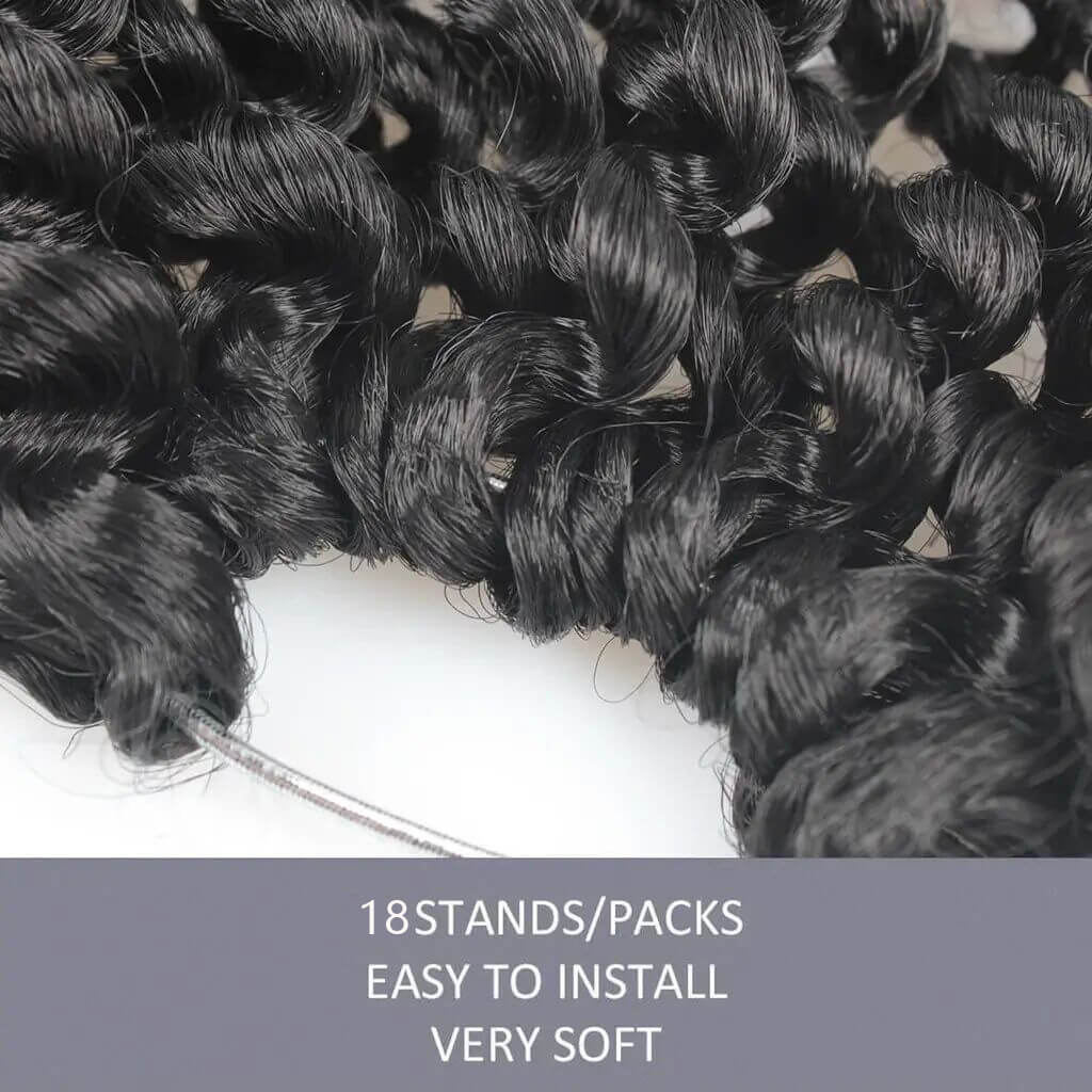 Xtrend 24“30” Passion Twist Hair Water Wave Crochet Braids Hair Synthe ...